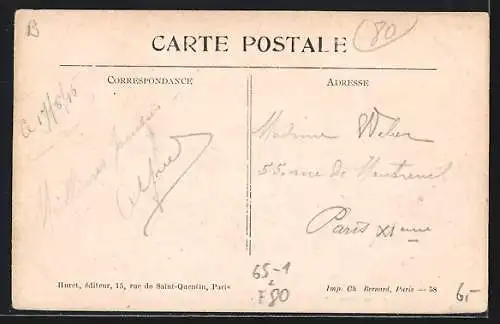 AK Rosières-en-Picardie, La Gare, Bahnhof