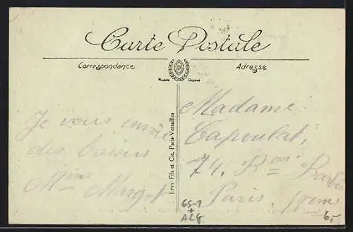 AK Alger, La Gare et les Boulevards vue prise de la Préfecture, Bahnhof