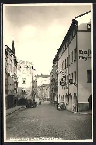 AK Wasserburg a. Inn, Schmiedezeile