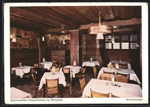 AK München, Gaststätte Schwarzwälders, Hartmannstrasse 8, Winzerzimmer