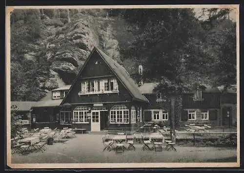 AK Uttewalder Grund /Sächs. Schweiz, Restaurant beim Berg
