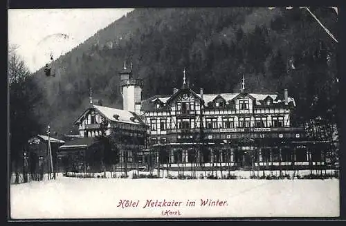 AK Ilfeld, Hotel Netzkater im Winter