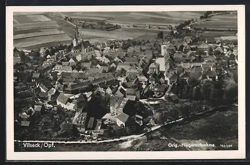AK Vilseck /Opf., Fliegeraufnahme des Ortes