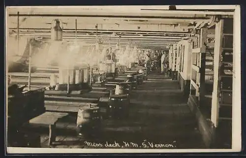 AK HMS Vernon, Mess Deck