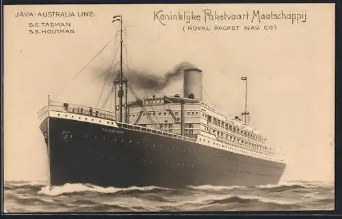 AK Passagierschiff SS Tasman der Java-Australia Line
