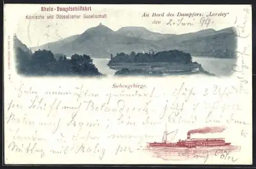 AK Dampfer Loreley der Kölnischen und Düsseldorfer Gesellschaft