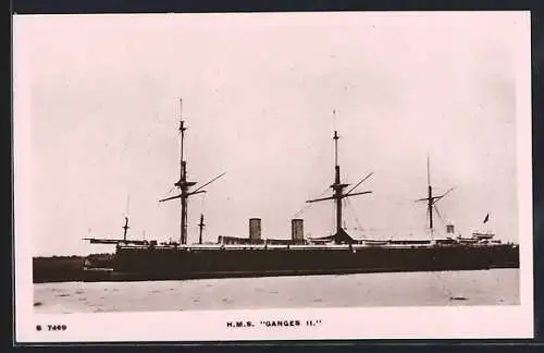 AK HMS Ganges II auf See