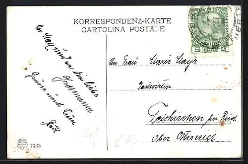 AK Dampfer Trieste vor Anker