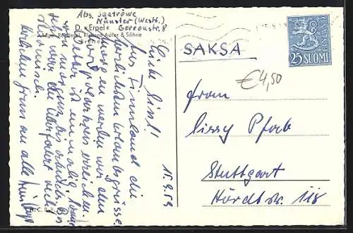 AK Dampfer Erpel in Fahrt