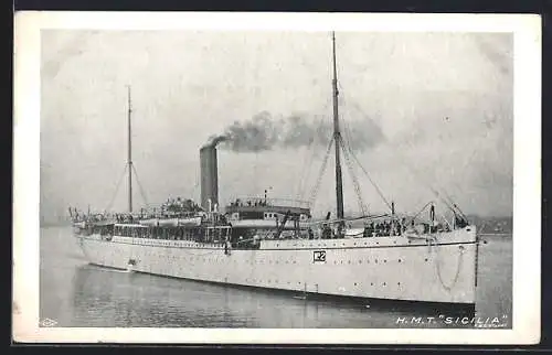 AK HMT Sicilia auf See