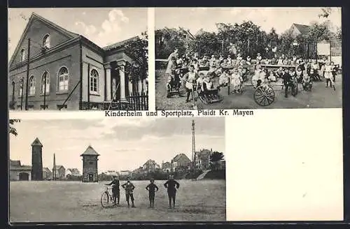 AK Plaidt, Kinderheim und Sportplatz, Mehrfachansicht