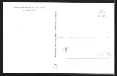 AK Margetshöchheim / Main, Teilansicht mit Kirche