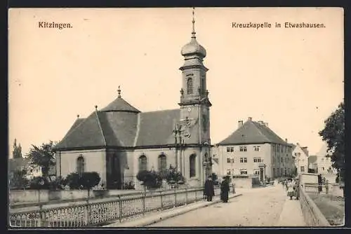 AK Kitzingen-Etwashausen a./M., Blick zur Kreuzkapelle
