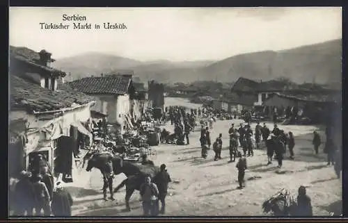 AK Skoplje / Ueskueb, Tükischer Markt