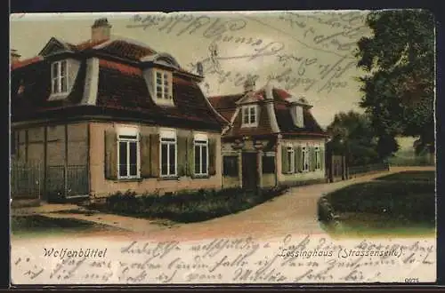 AK Wolfenbüttel, Lessinghaus (Strassenseite)