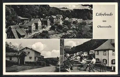 AK Birkenau, Löhrbach, Gasthaus u. Pension Zum Odenwald (Inh. A. Kreidler)