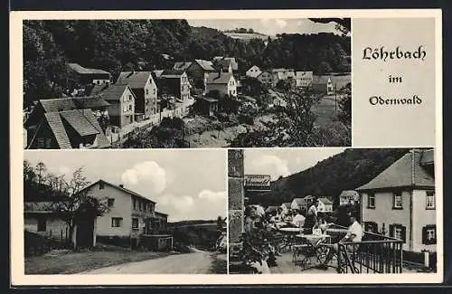 AK Löhrbach / Odenwald, Gasthaus u. Pension Zum Odenwald (Inh. A. Kreidler)