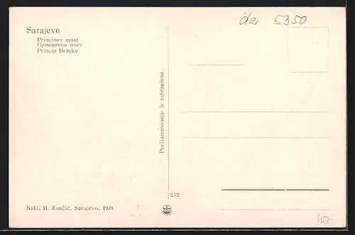 AK Sarajewo, Partie an der Princip-Brücke