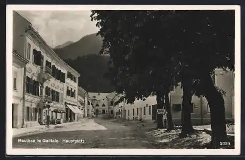 AK Mauthen i. Gailtale, Geschäfte am Hauptplatz