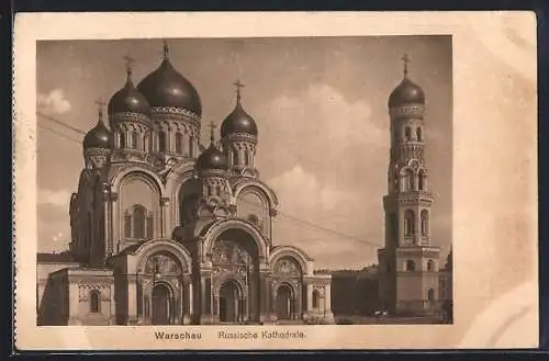 AK Warschau-Warszawa, Russische Kathedrale