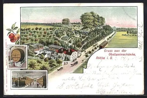 AK Rötha, Blick auf die Obstweinschänke