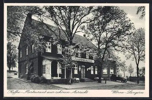 AK Werne-Langern, Kaffee Restaurant zur schönen Aussicht