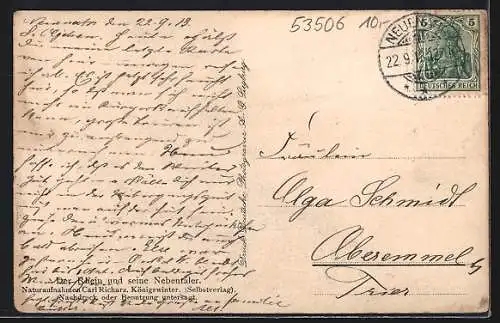 AK Rech / Ahr, Strassenpartie mit Kirche