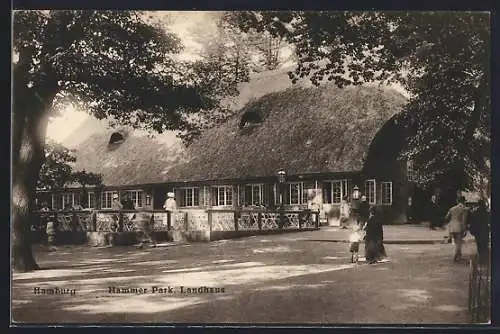 AK Hamburg-Hamm, Gäste am Landhaus