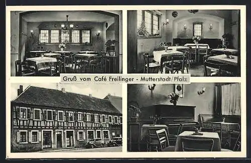 AK Mutterstadt /Pfalz, Café Freilinger