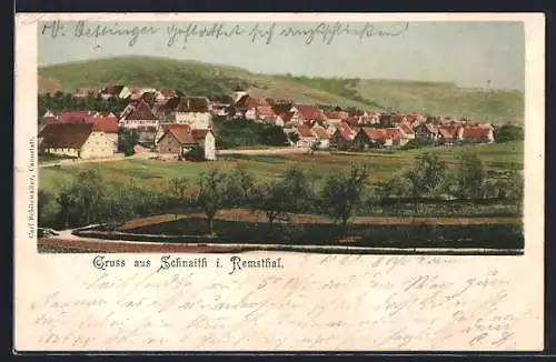 AK Schnaith / Rems, Blick auf den Ort