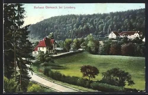 AK Leonberg / Württ., Strasse zum Kurhaus Glemseck