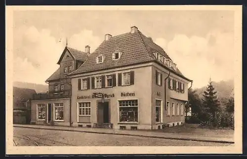AK Stuttgart-Hedelfingen, Cafe & Konditorei W. Wyrich