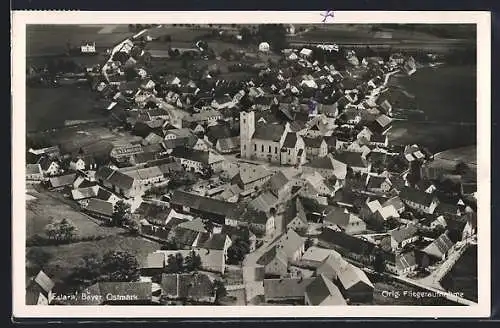 AK Eslarn, Ortsansicht, Fliegeraufnahme