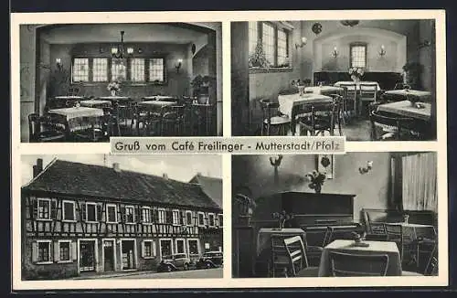 AK Mutterstadt /Pfalz, Café Freilinger