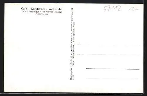 AK Mutterstadt /Pfalz, Café Freilinger