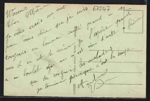 AK Worms, Ansicht der Kaiser Wilhelm-Strasse