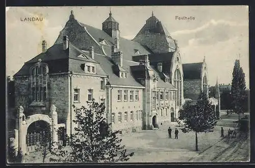 AK Landau / Pfalz, Blick auf die Festhalle