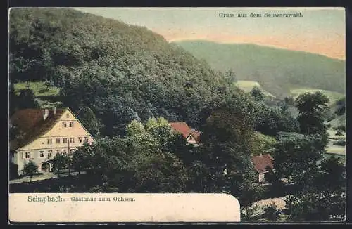 AK Schapbach, Gasthaus zum Ochsen im Schwarzwald