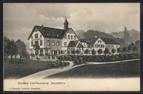 AK Bergzabern, Weg zum Kurhaus Liebfrauenberg