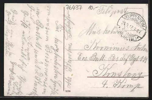 AK Rastatt, Fruchthalle mit Pfeifferbrunnen