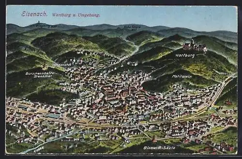 AK Eisenach, Wartburg u. Umgebung