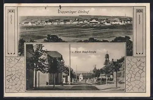 AK Ohrdruf, Fürst Reuss-Strasse, Truppenlager