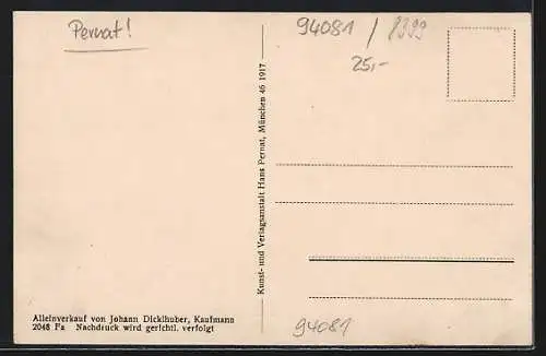 AK Fürstenzell, Teilansicht mit Kirche