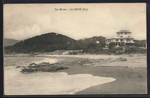 AK La Croix, Vue sur Cap Myrtes et la plage rocheuse