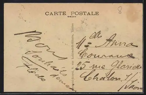 AK Toulon, Place Louis Blanc, Un coin du Marché