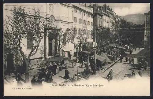AK Toulon, Le Marché et l`Église Saint Jean