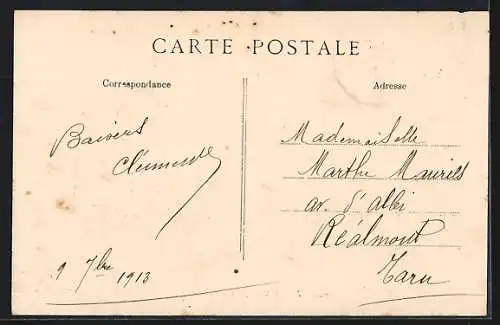 AK Toulon, Avenue Colbert avec palmiers et passants animés