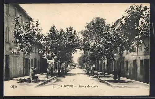 AK La Seyne, Avenue Gambetta