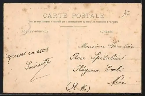 AK Fayence, Établissement des Bains et vue du village sur la colline