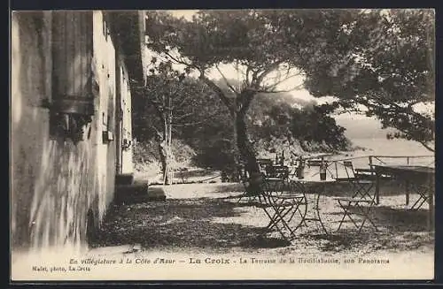 AK La Croix, La Terrasse de la Bouillabaisse, son Panorama